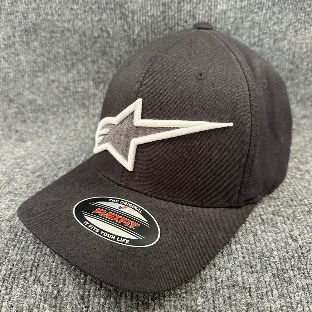 Alpinestars Mens Ageless Curve Hat FlexFit Motocycle Off-road Biker Ball Cap S/M